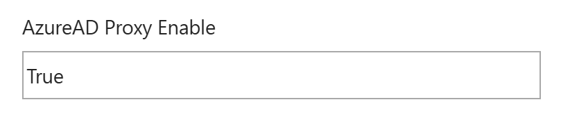 azuread proxy enable