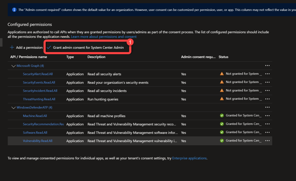 grant defender permissions