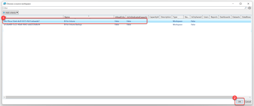 Source Workspace