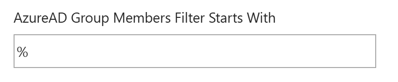 azuread group members filter starts with