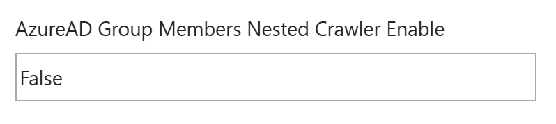 azuread group members nested crawler enable