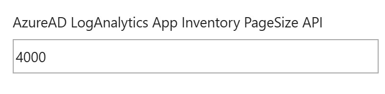 azuread loganalytics app inventory pagesize api