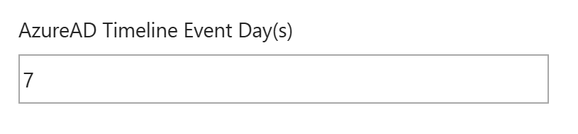 azuread timeline event day(s)