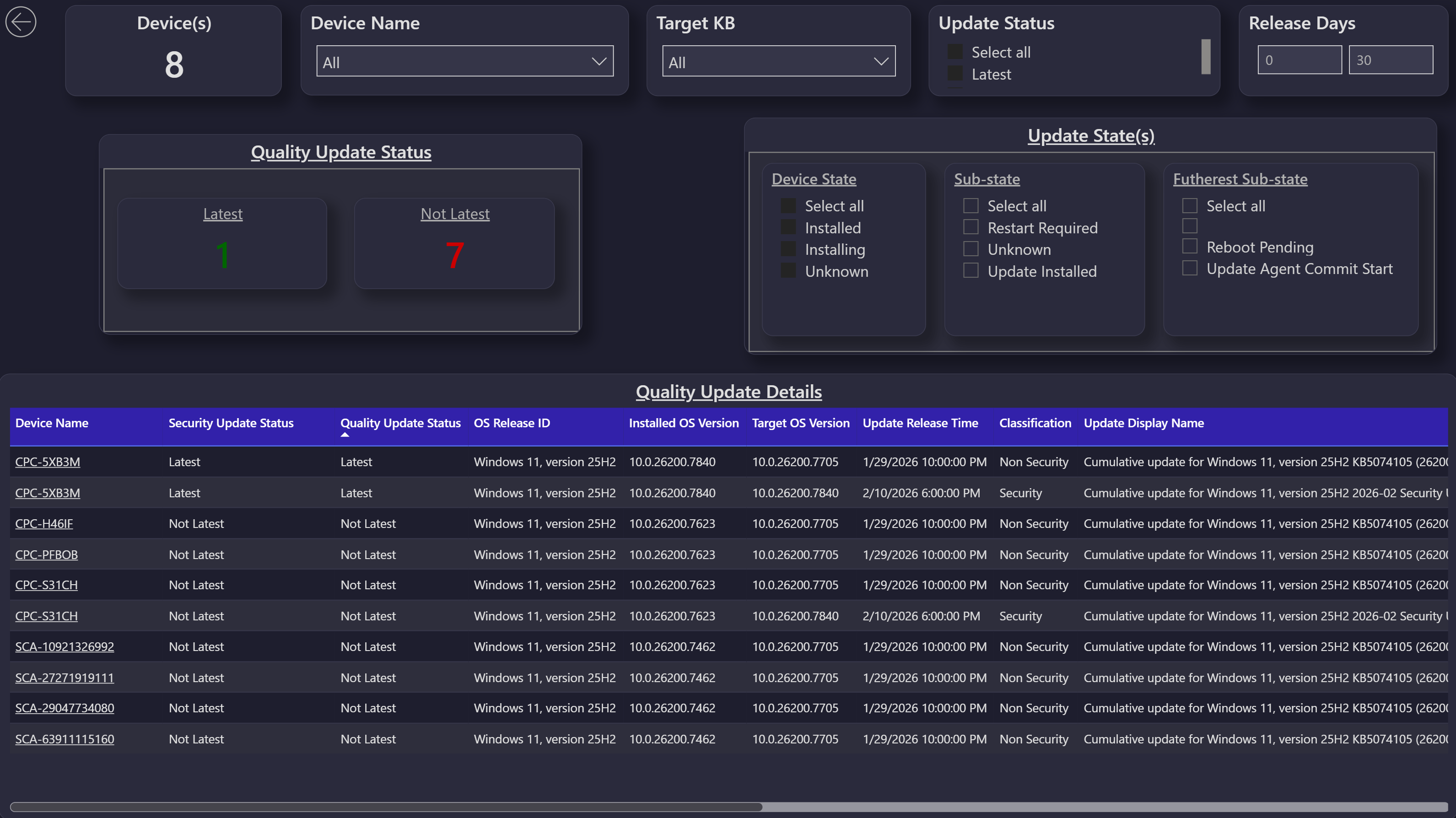 Modern UI WUfB Quality Updates (dark)