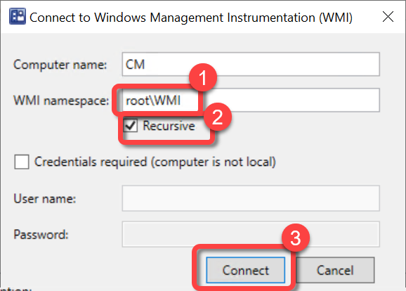 SCCM Default Client Settings WMI Connect
