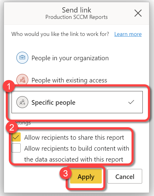 SCCM Migration - Specific People
