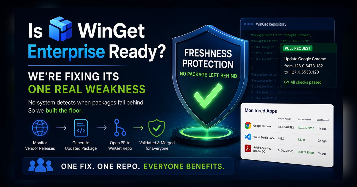 Is WinGet Enterprise Ready? We're Fixing Its One Real Weakness