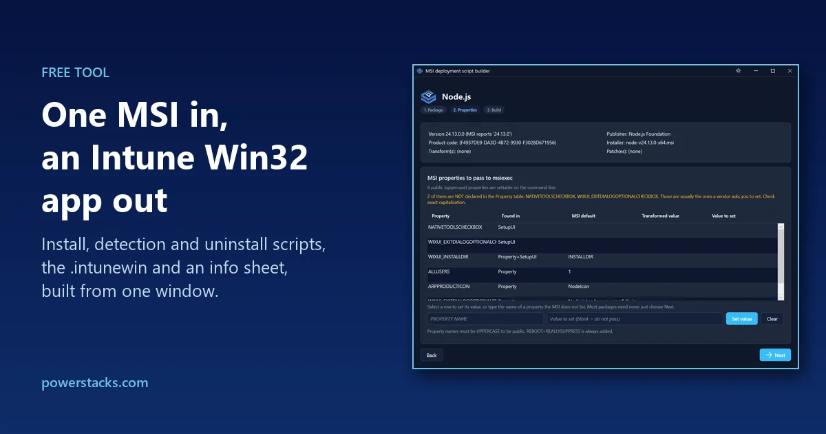 Package Any MSI as an Intune Win32 App in Just 3 Clicks