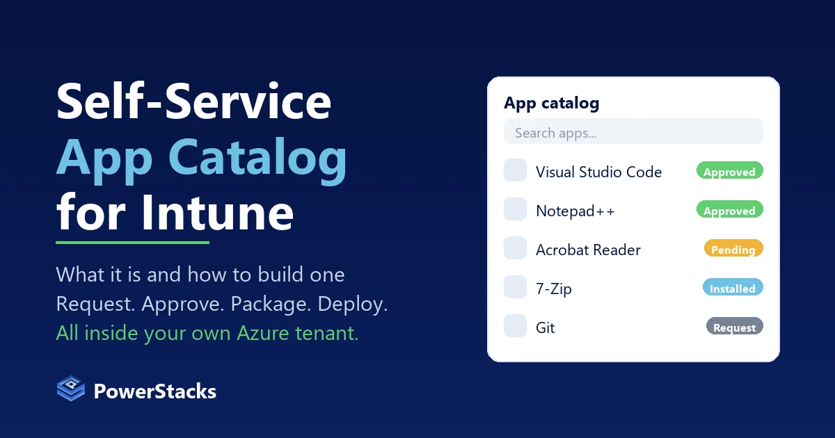 Self-Service App Catalog for Intune: What It Is and How to Build One