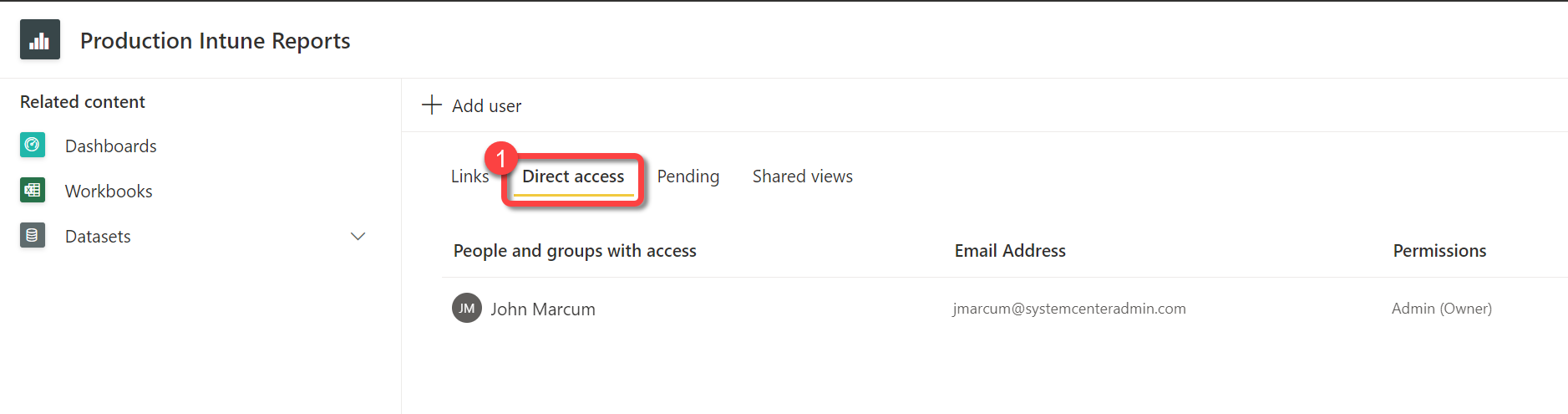 Intune Migration - Direct Access Tab