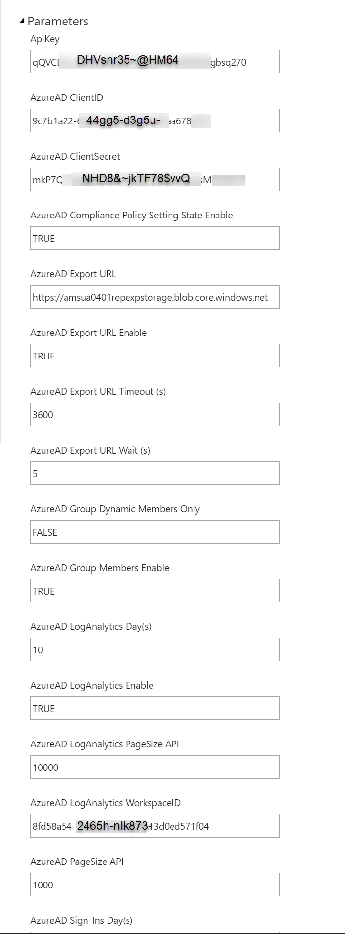 Intune Migration - Parameters