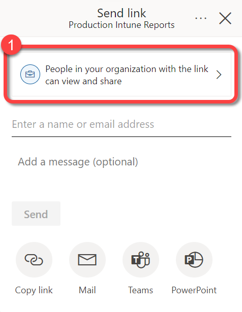 Intune Migration - Send Link