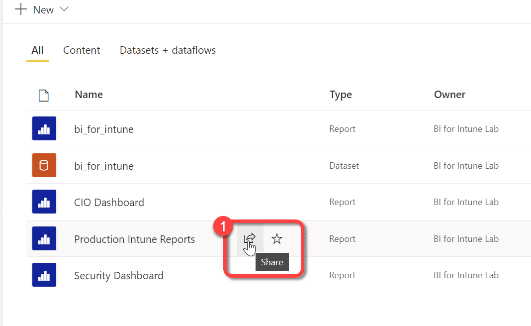 Intune Migration - Share Button