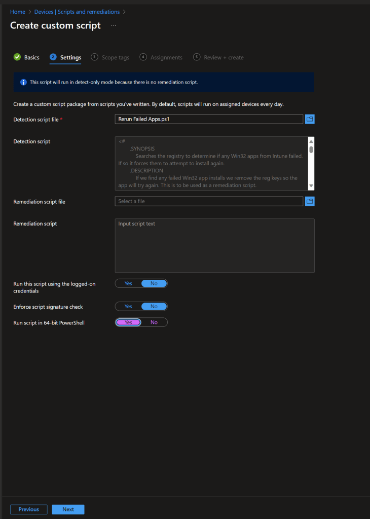 remediate failed app installs